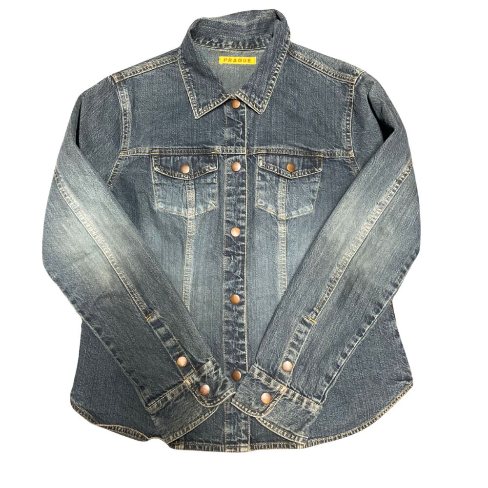 Prague Women’s Jean Jacket – Size Small – Classic Light Denim Layer